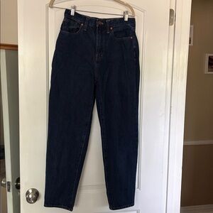 Madewell: Dark Wash Baggy Tapered Jeans NWOT